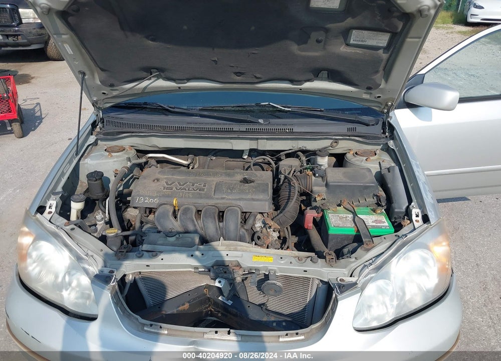 2003 TOYOTA COROLLA LE VIN: 2T1BR32E43C144041