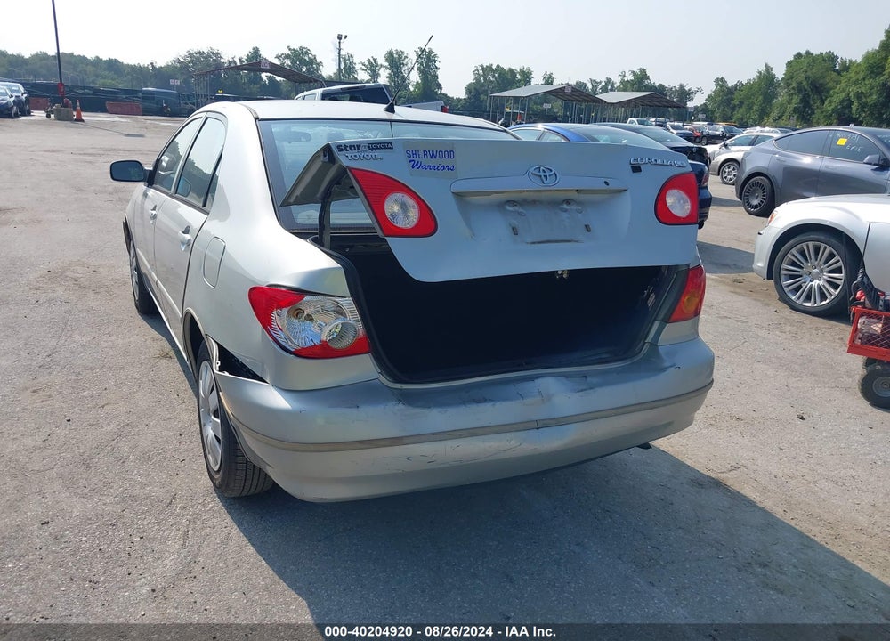 2003 TOYOTA COROLLA LE VIN: 2T1BR32E43C144041