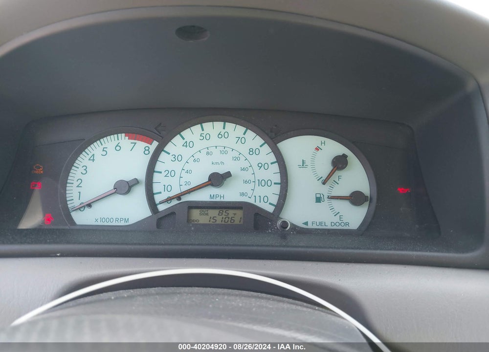 2003 TOYOTA COROLLA LE VIN: 2T1BR32E43C144041