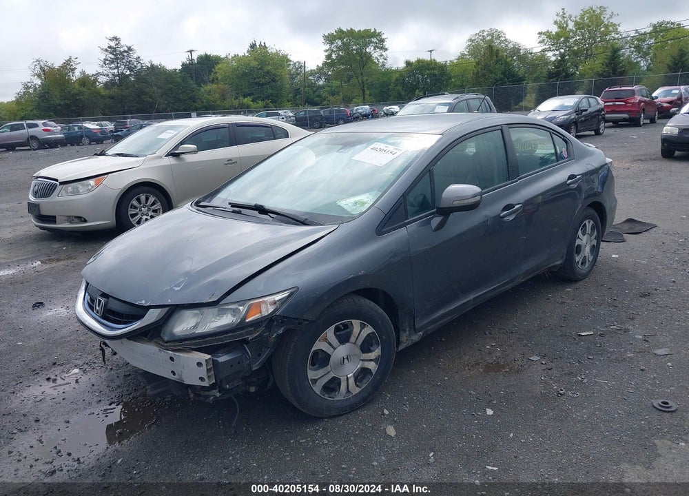 2013 HONDA CIVIC HYBRID VIN: 19XFB4F33DE201983