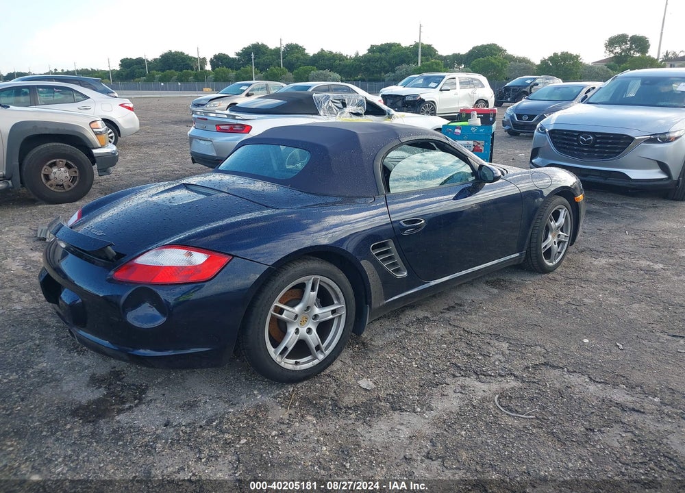 2005 PORSCHE BOXSTER VIN: WP0CA29885S710306