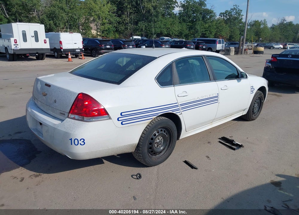 2014 CHEVROLET IMPALA LIMITED POLICE VIN: 2G1WD5E32E1180276