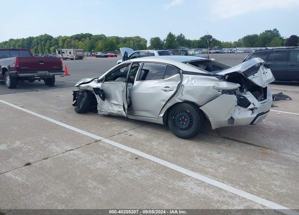 2022 NISSAN SENTRA S XTRONIC CVT VIN: 3N1AB8BV7NY225828