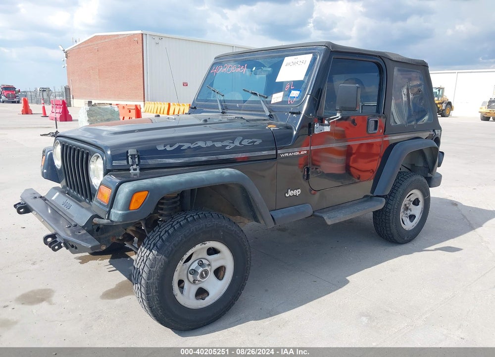 1998 JEEP WRANGLER SE VIN: 1J4FY29P8WP804278