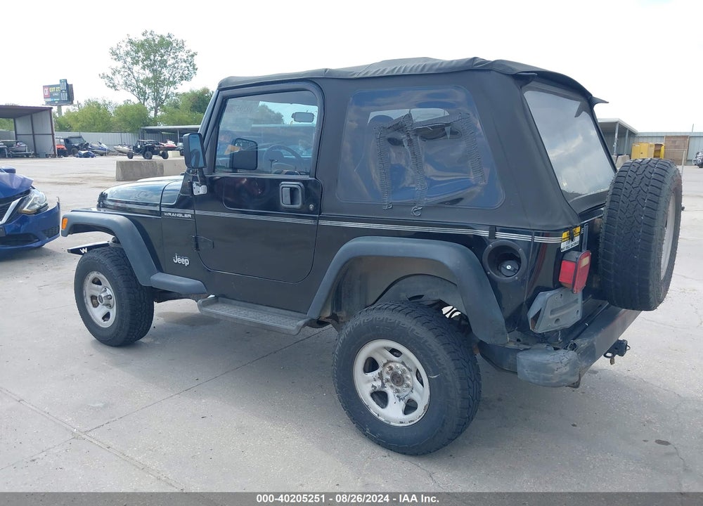 1998 JEEP WRANGLER SE VIN: 1J4FY29P8WP804278