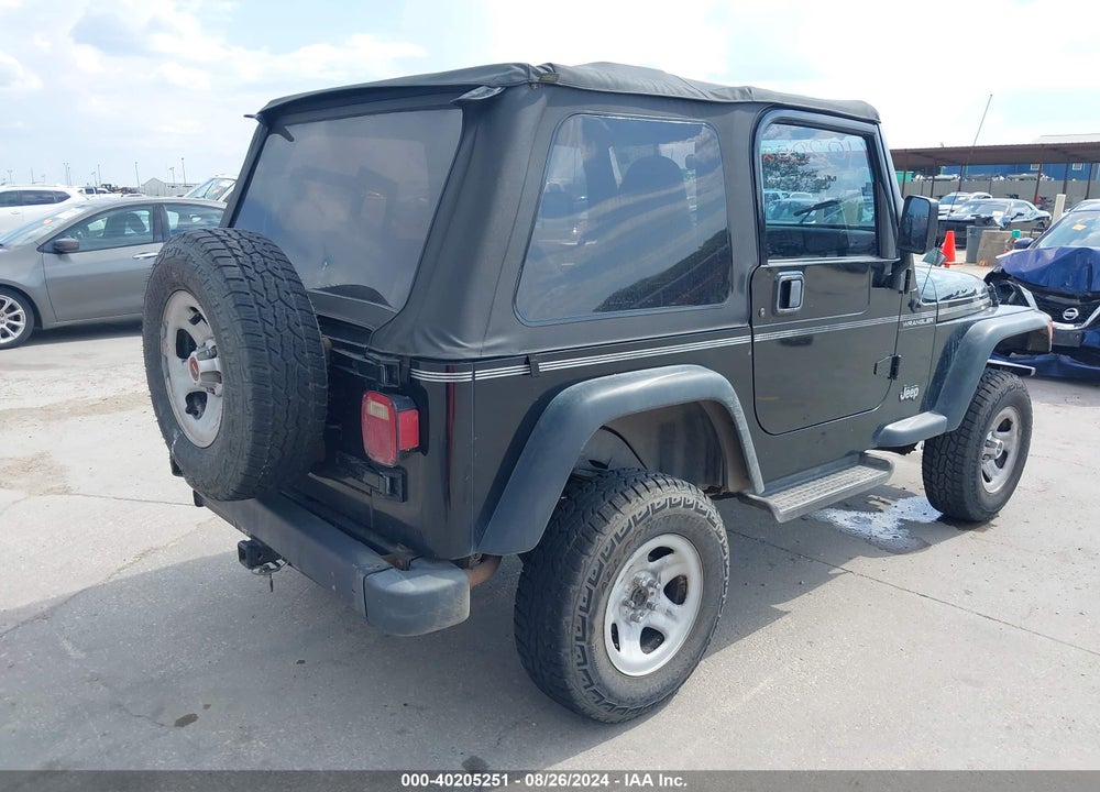 1998 JEEP WRANGLER SE VIN: 1J4FY29P8WP804278