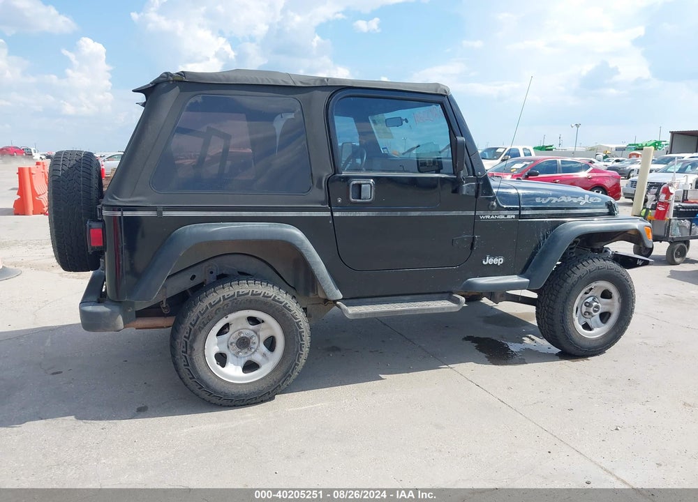 1998 JEEP WRANGLER SE VIN: 1J4FY29P8WP804278