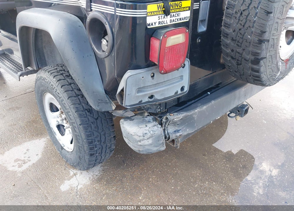 1998 JEEP WRANGLER SE VIN: 1J4FY29P8WP804278