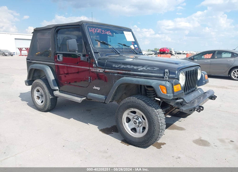 1998 JEEP WRANGLER SE VIN: 1J4FY29P8WP804278