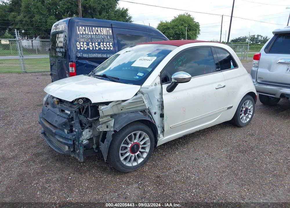 2012 FIAT 500C LOUNGE VIN: 3C3CFFER3CT206141