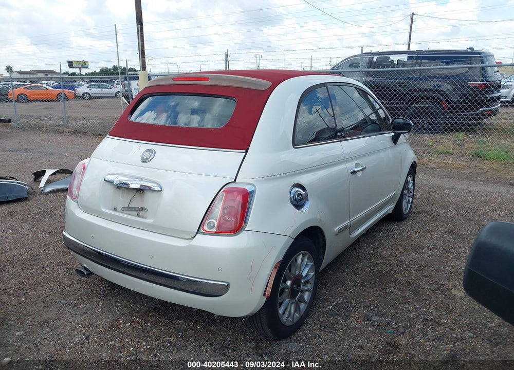 2012 FIAT 500C LOUNGE VIN: 3C3CFFER3CT206141