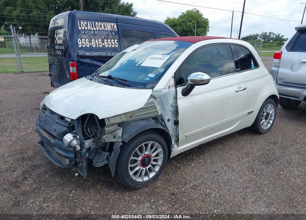 2012 FIAT 500C LOUNGE VIN: 3C3CFFER3CT206141