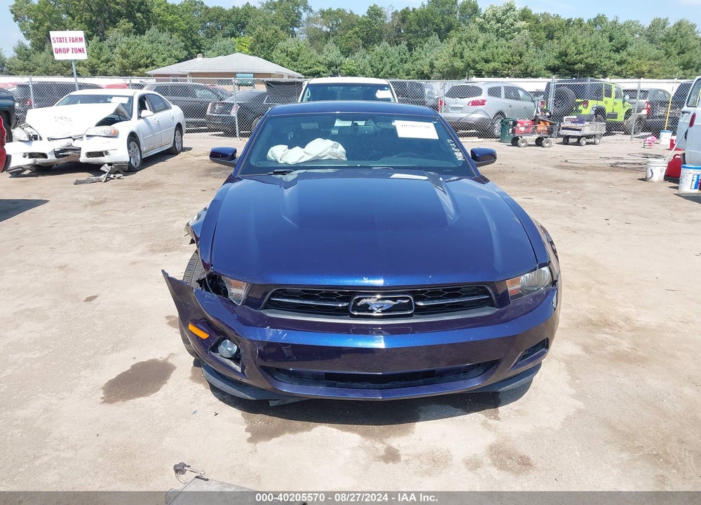 2012 FORD MUSTANG V6 PREMIUM VIN: 1ZVBP8AM9C5275021