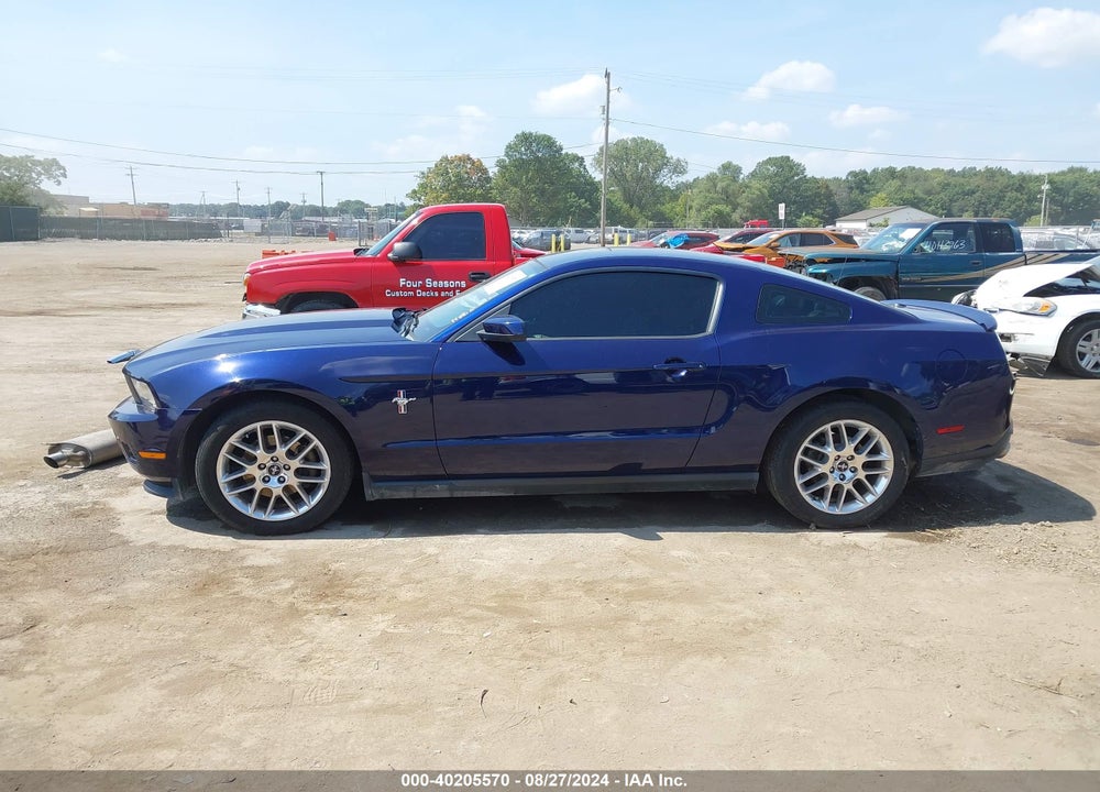 2012 FORD MUSTANG V6 PREMIUM VIN: 1ZVBP8AM9C5275021