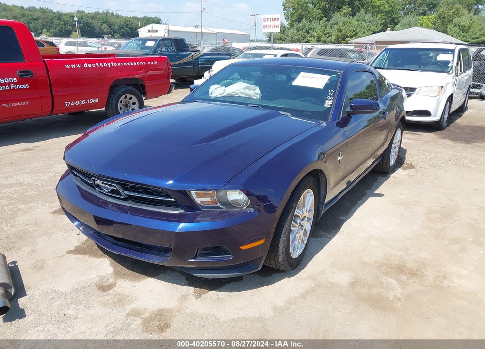 2012 FORD MUSTANG V6 PREMIUM VIN: 1ZVBP8AM9C5275021