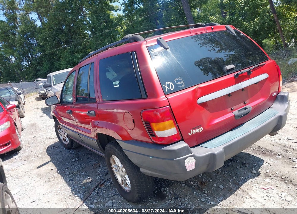 2003 JEEP GRAND CHEROKEE LAREDO VIN: 1J4GX48N53C522234
