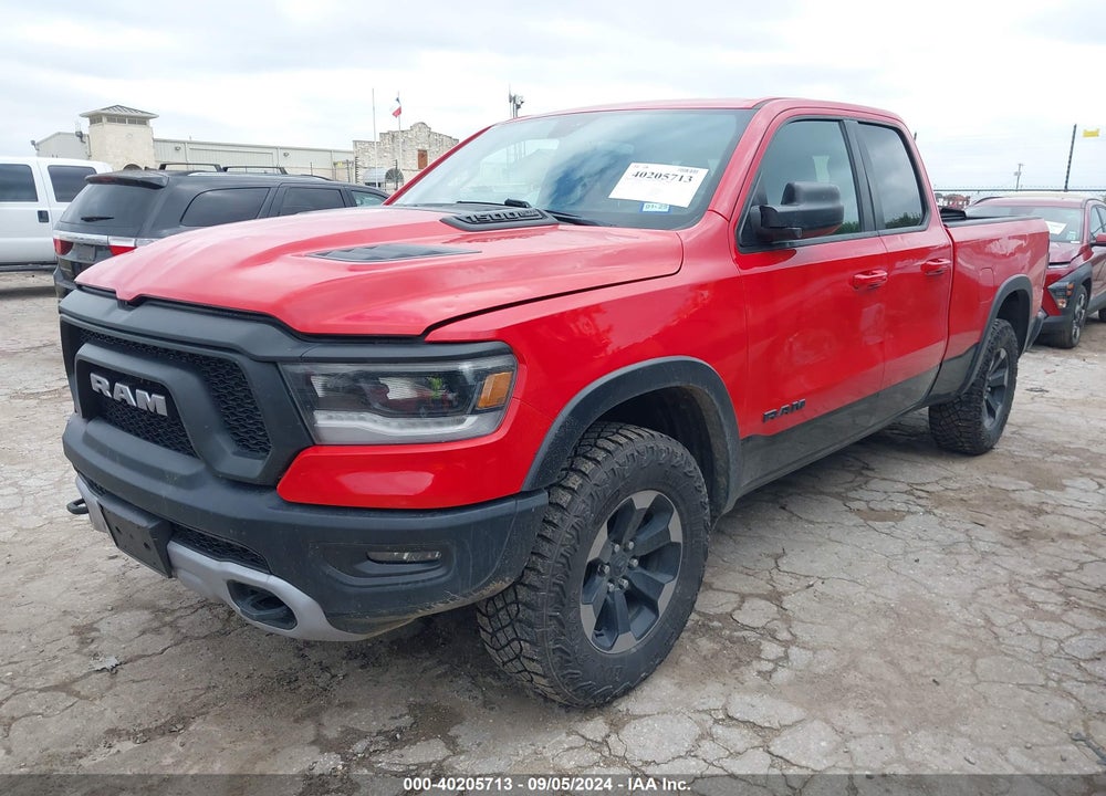 2019 RAM 1500 REBEL QUAD CAB 4X4 6'4 BOX VIN: 1C6SRFETXKN841230