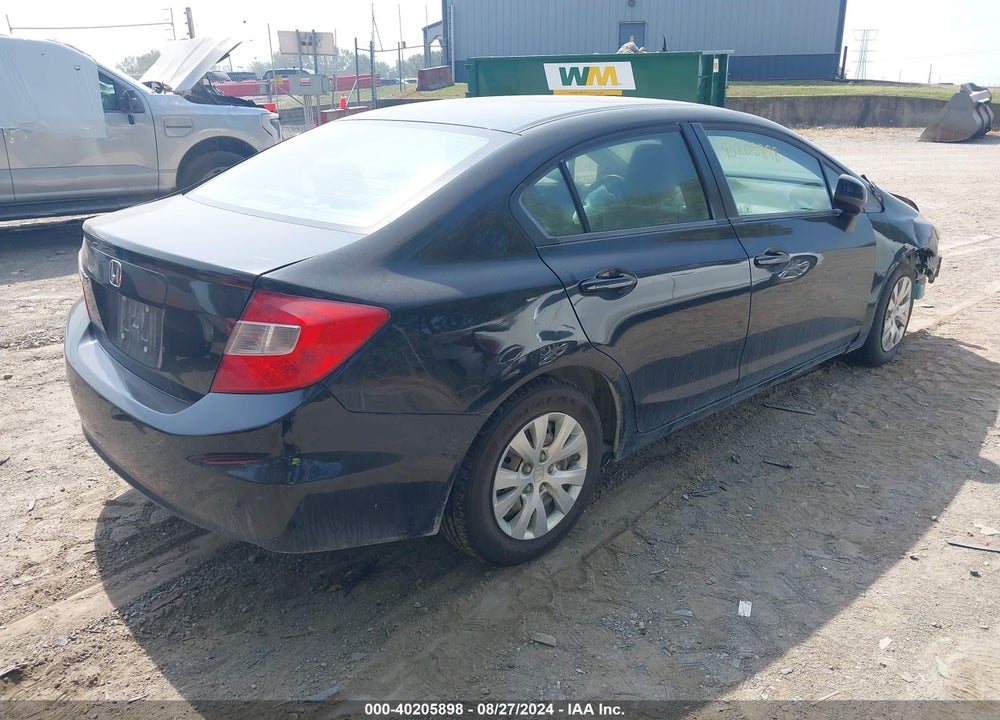 2012 HONDA CIVIC LX VIN: 19XFB2F54CE109821