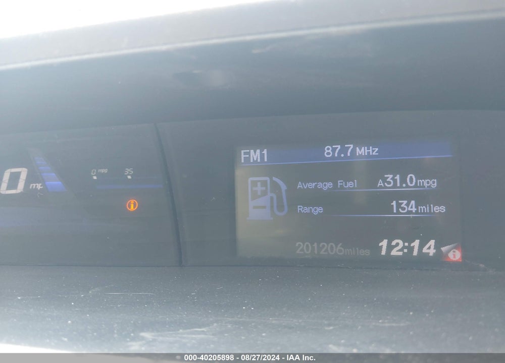 2012 HONDA CIVIC LX VIN: 19XFB2F54CE109821