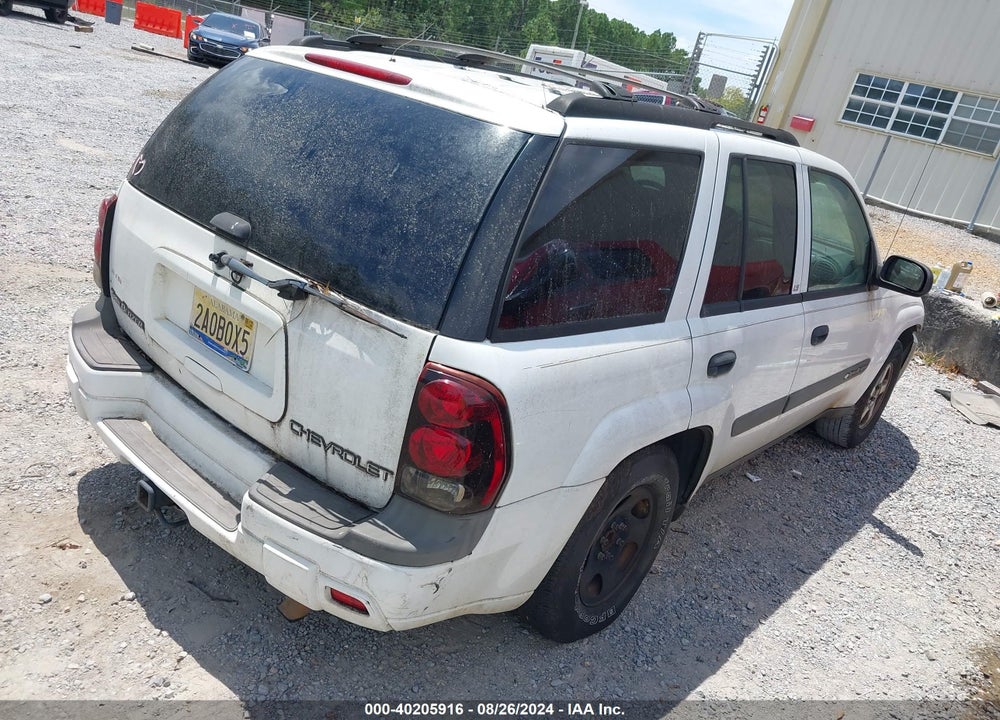 2004 CHEVROLET TRAILBLAZER LS VIN: 1GNDS13S742275087