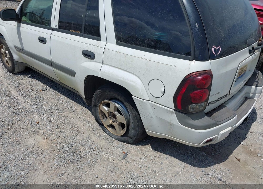 2004 CHEVROLET TRAILBLAZER LS VIN: 1GNDS13S742275087
