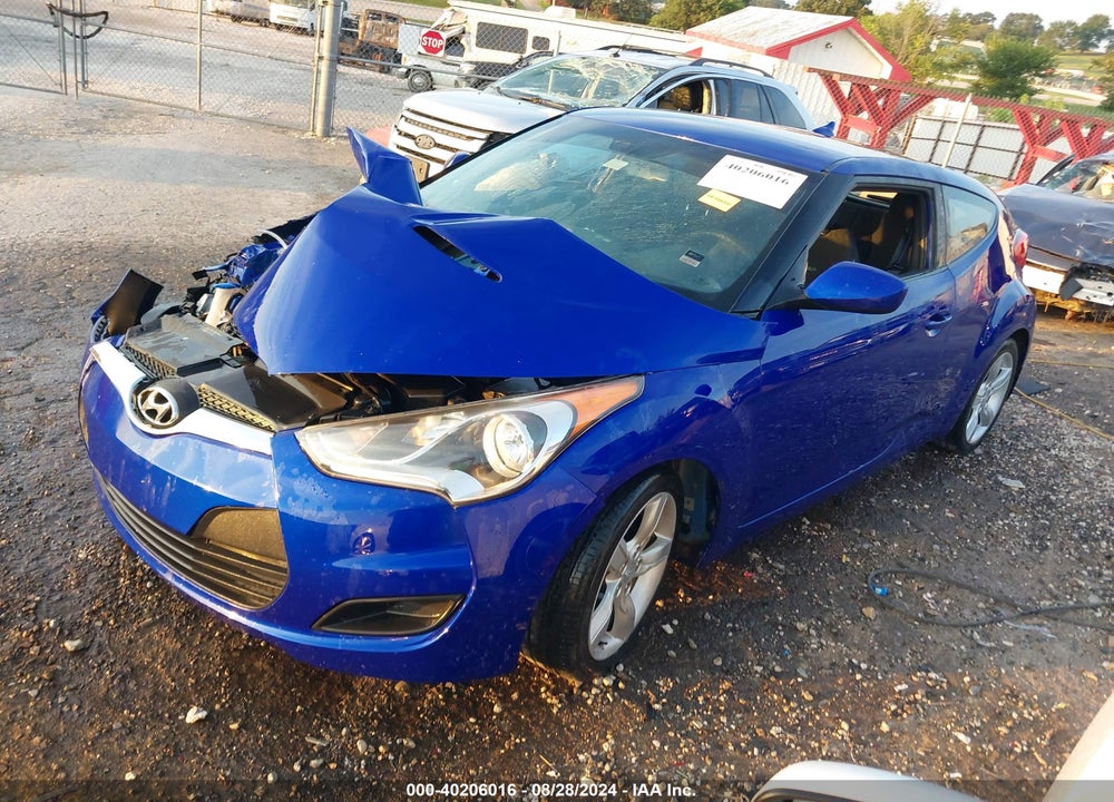 2012 HYUNDAI VELOSTER BASE W/BLACK VIN: KMHTC6AD6CU046420