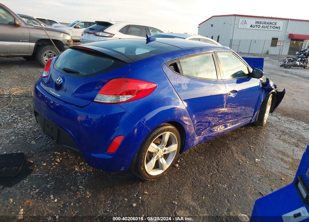2012 HYUNDAI VELOSTER BASE W/BLACK VIN: KMHTC6AD6CU046420