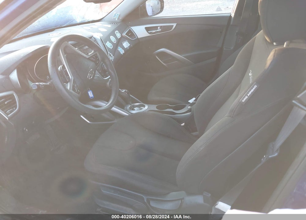 2012 HYUNDAI VELOSTER BASE W/BLACK VIN: KMHTC6AD6CU046420