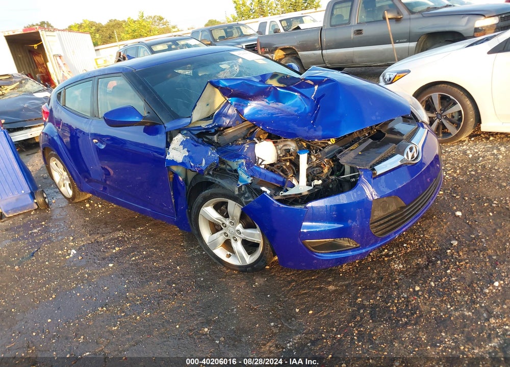 2012 HYUNDAI VELOSTER BASE W/BLACK VIN: KMHTC6AD6CU046420