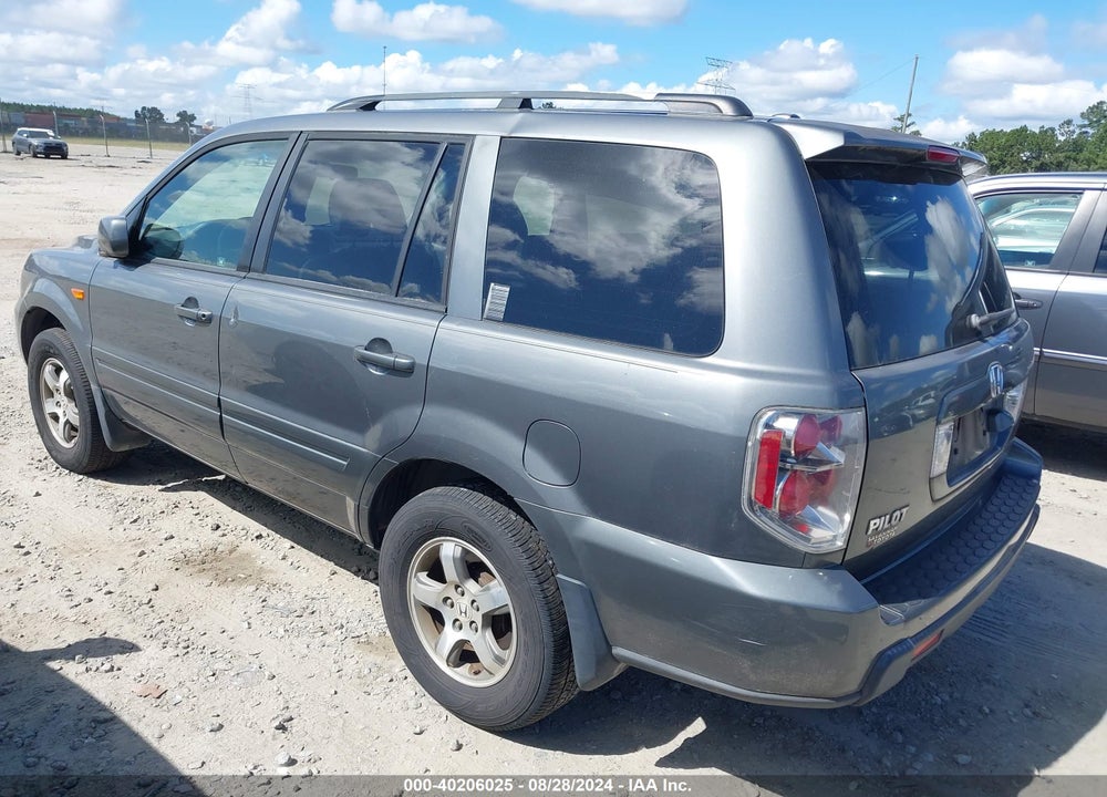 2007 HONDA PILOT EX-L VIN: 5FNYF28797B022928