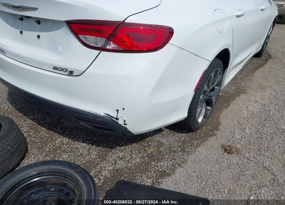 2015 CHRYSLER 200 S VIN: 1C3CCCDG6FN615861