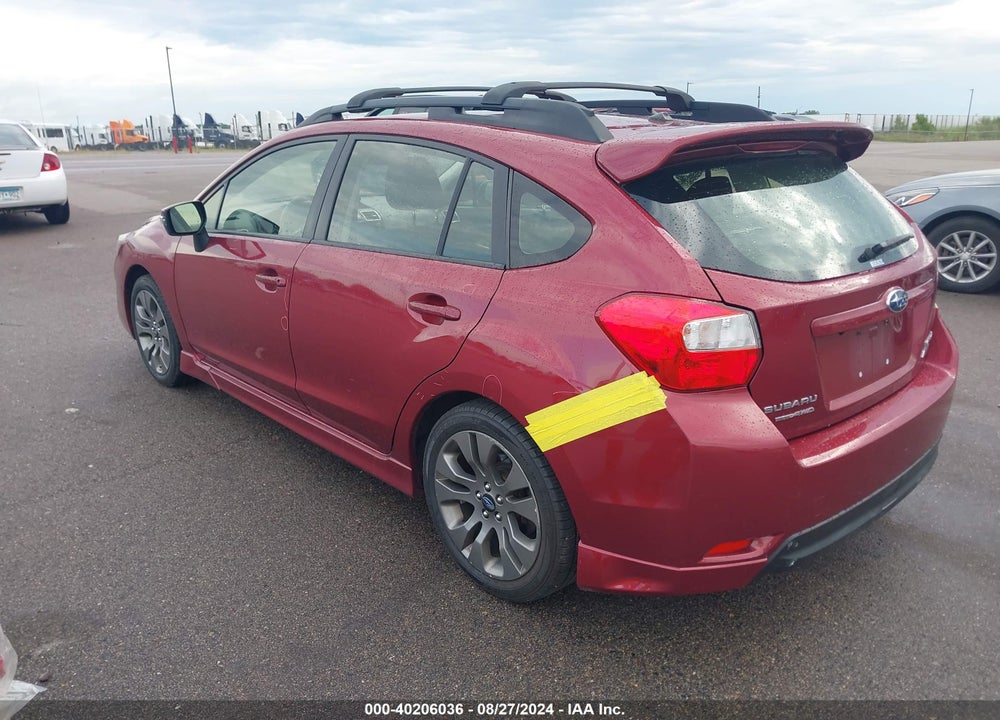 2015 SUBARU IMPREZA 2.0I SPORT PREMIUM VIN: JF1GPAT64FH205899