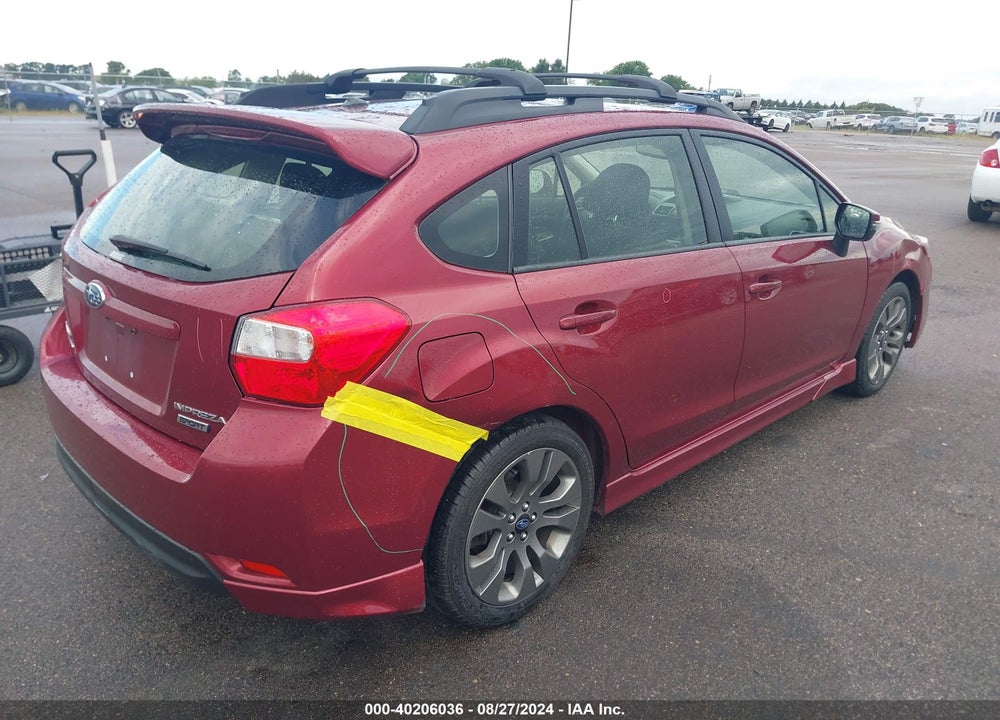 2015 SUBARU IMPREZA 2.0I SPORT PREMIUM VIN: JF1GPAT64FH205899