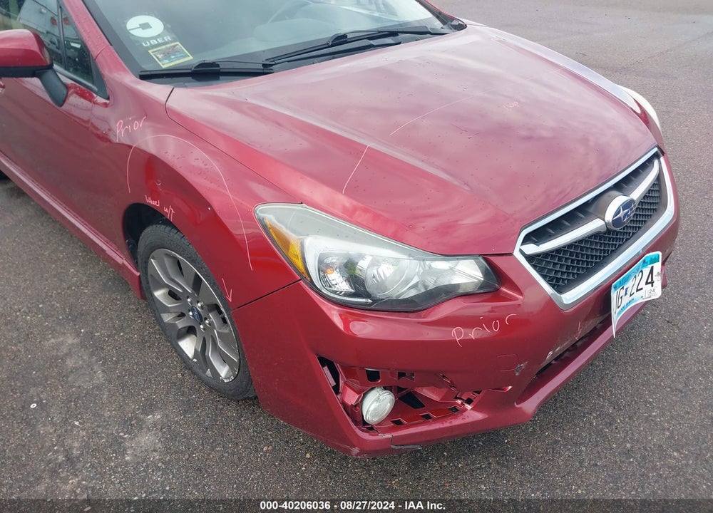 2015 SUBARU IMPREZA 2.0I SPORT PREMIUM VIN: JF1GPAT64FH205899