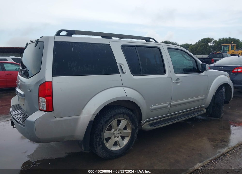 2008 NISSAN PATHFINDER SE VIN: 5N1AR18U58C663223