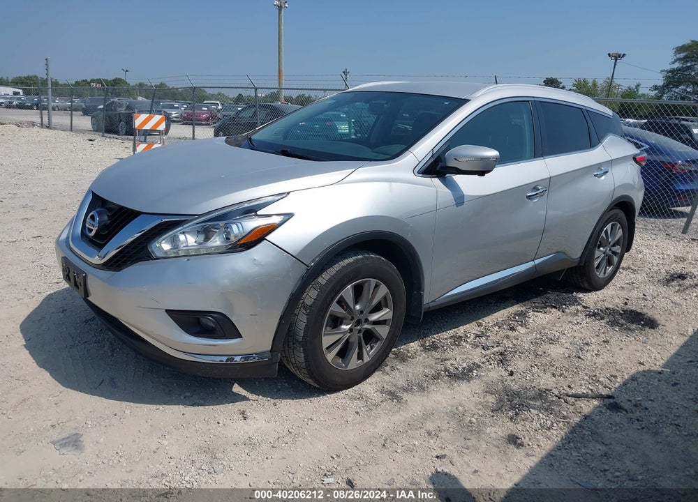 2015 NISSAN MURANO SL VIN: 5N1AZ2MH0FN250111