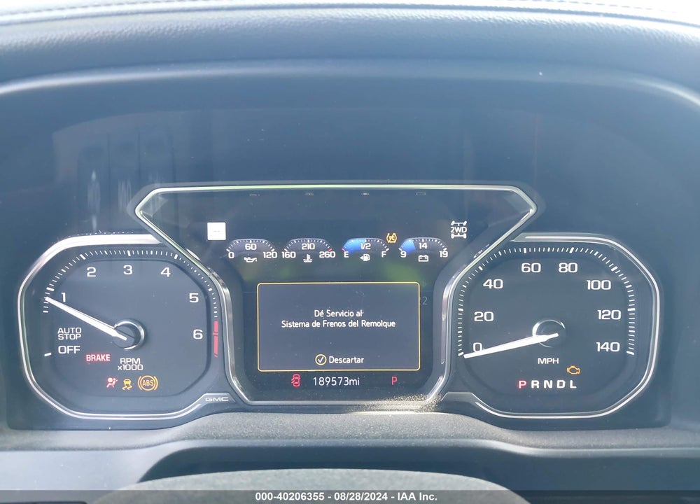 2019 GMC SIERRA 1500 DENALI VIN: 1GTU9FEL8KZ127817