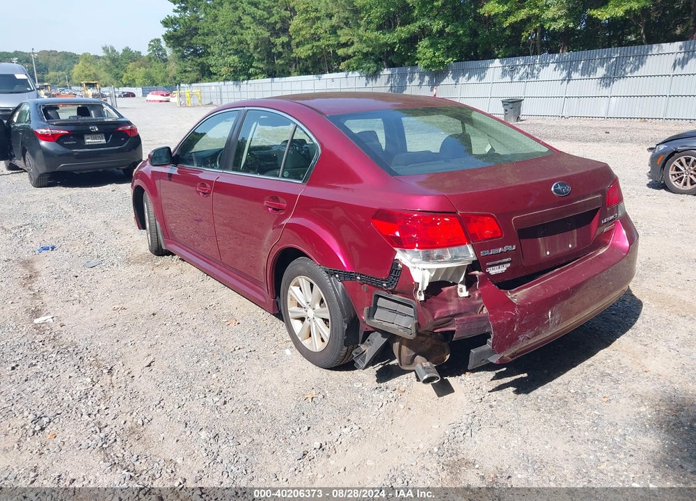 2012 SUBARU LEGACY 2.5I PREMIUM VIN: 4S3BMBG64C3023853