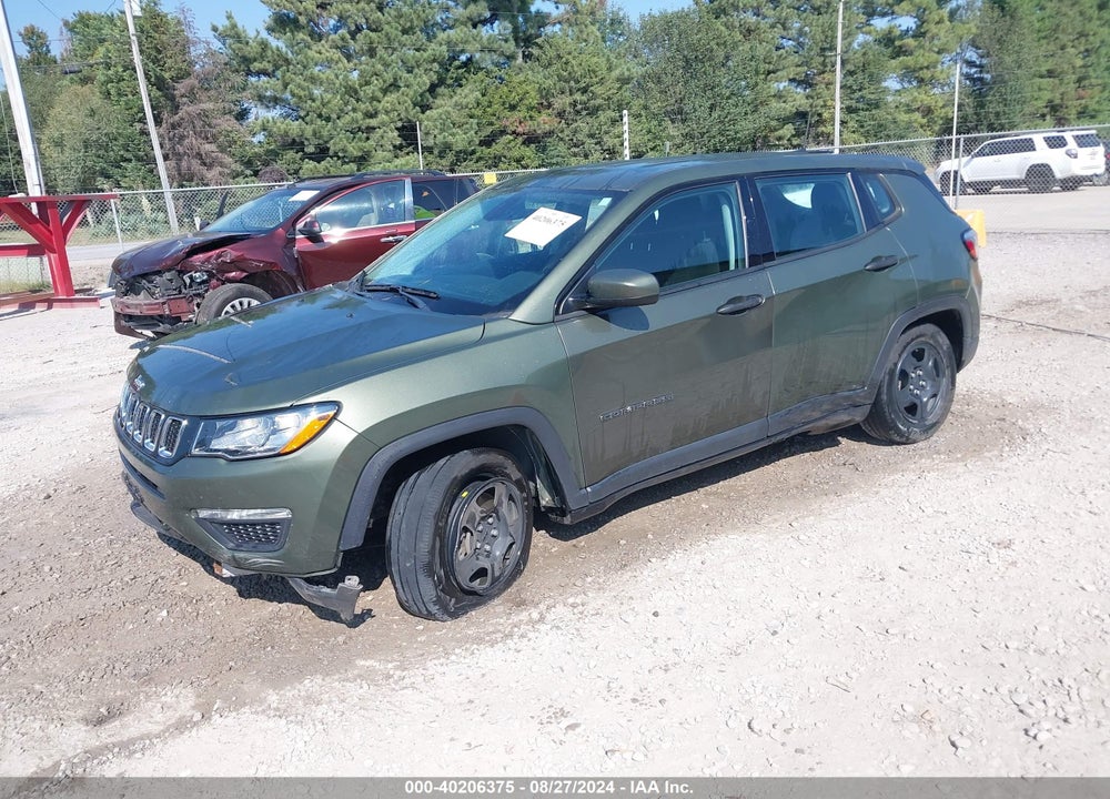 2020 JEEP COMPASS SPORT FWD VIN: 3C4NJCAB1LT252836