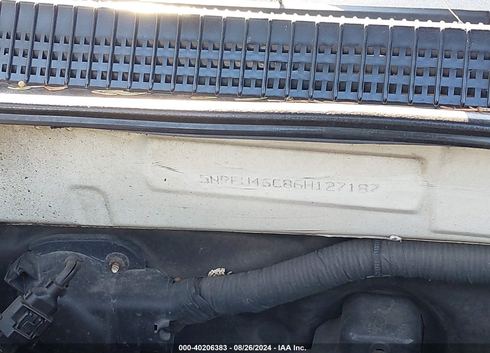 2006 HYUNDAI SONATA GLS VIN: 5NPEU46C86H127187
