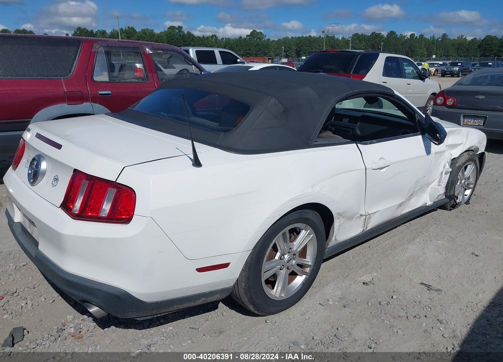 2012 FORD MUSTANG V6 VIN: 1ZVBP8EM5C5224948