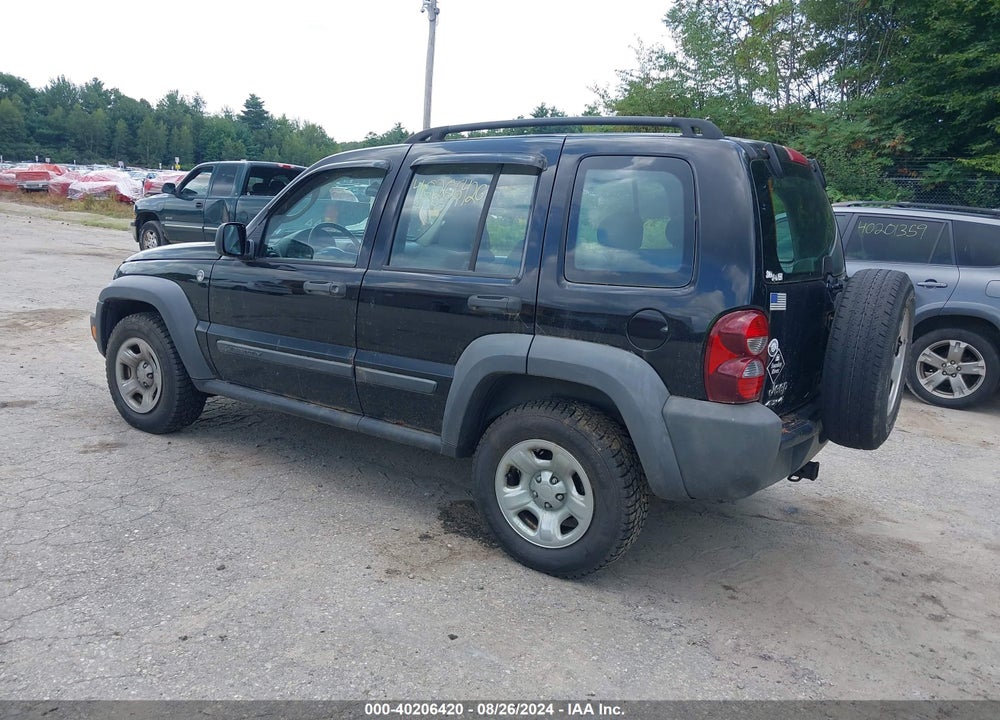 2007 JEEP LIBERTY SPORT VIN: 1J4GL48K47W613663