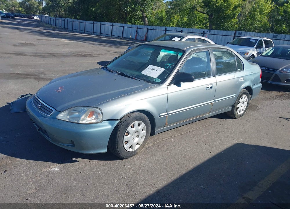 2000 HONDA CIVIC VALUE PACKAGE VIN: 2HGEJ6610YH513618
