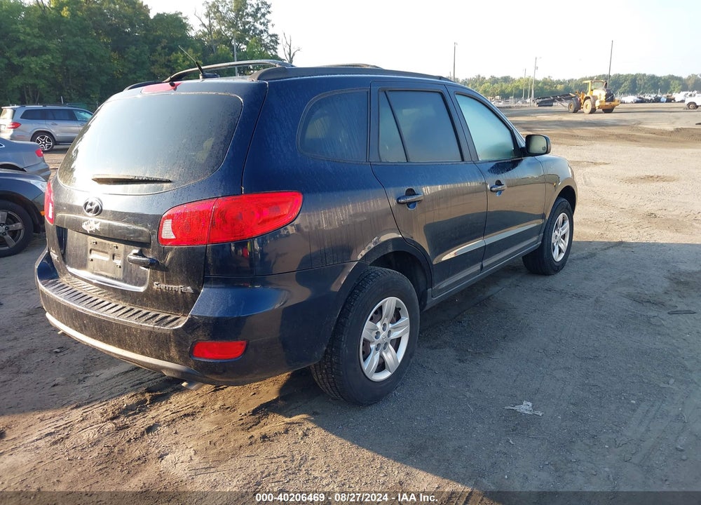 2009 HYUNDAI SANTA FE GLS VIN: 5NMSG13D29H277819