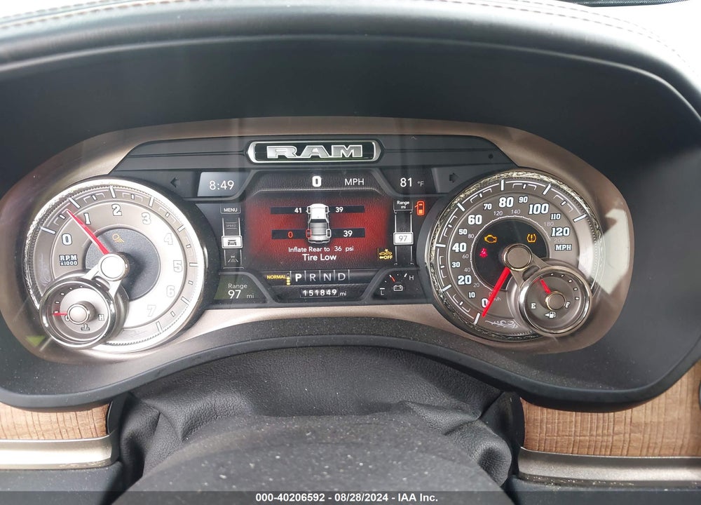 2019 RAM 1500 LONGHORN VIN: 1C6SRFKT4KN509899