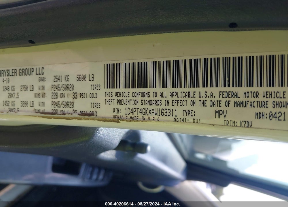 2010 DODGE NITRO HEAT VIN: 1D4PT4GKXAW163311