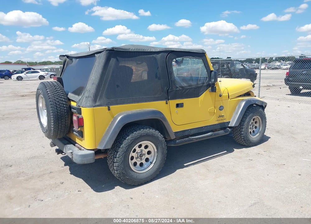2004 JEEP WRANGLER X VIN: 1J4FA39S94P780813