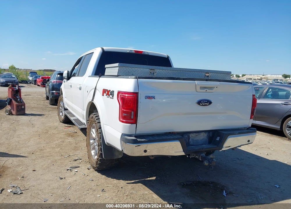 2016 FORD F-150 LARIAT VIN: 1FTEW1EG9GKE93594