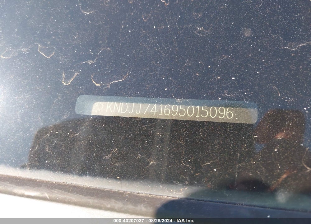 2009 KIA BORREGO VIN: KNDJJ741695015096