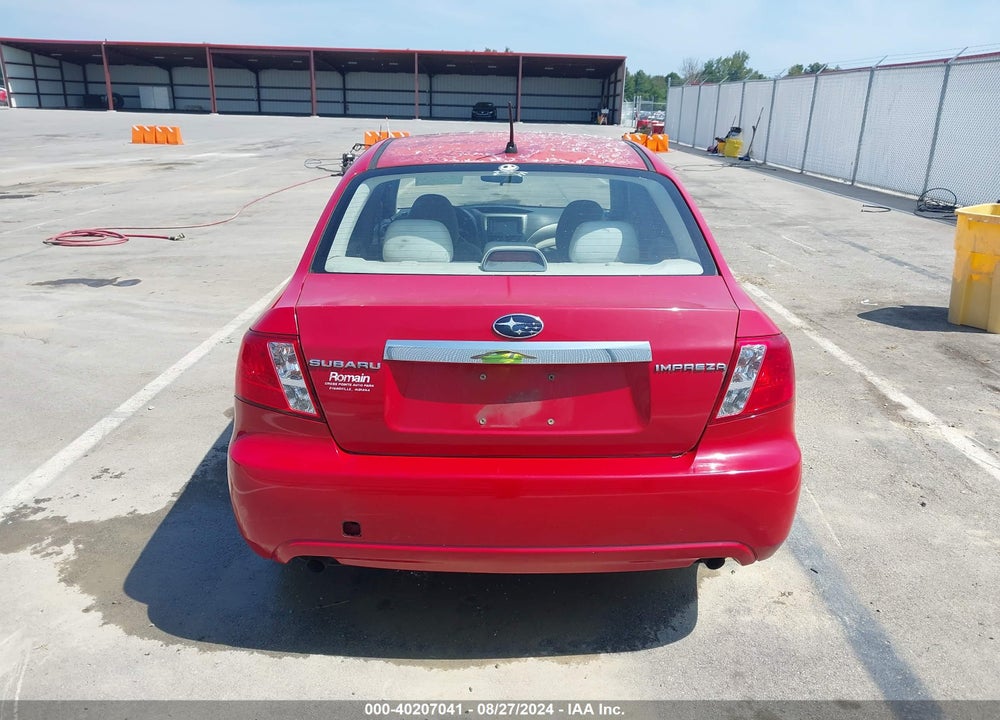 2008 SUBARU IMPREZA 2.5I VIN: JF1GE61618H514223